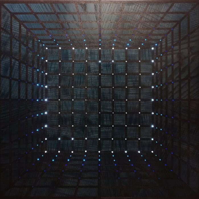 Tableau de marqueterie -Hypercube-