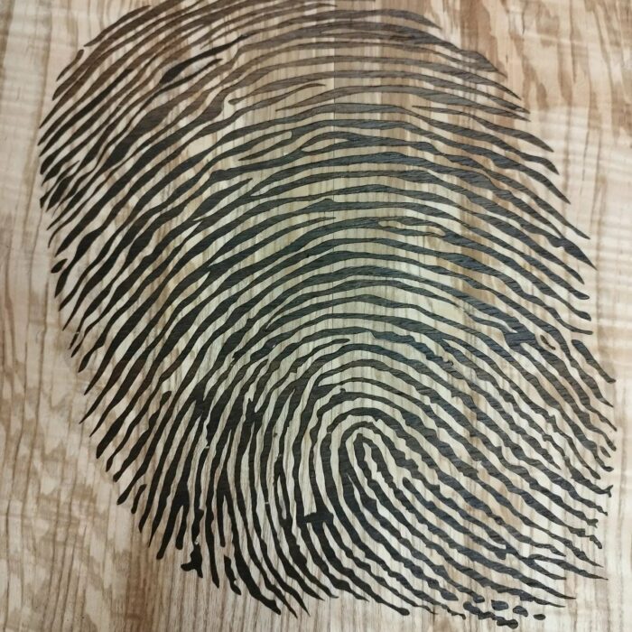 Tableau de Marqueterie "juste un doigt"